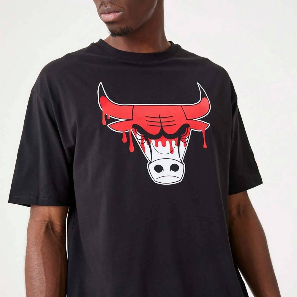 NEW ERA CHICAGO BULLS NBA DRIP LOGO TEE