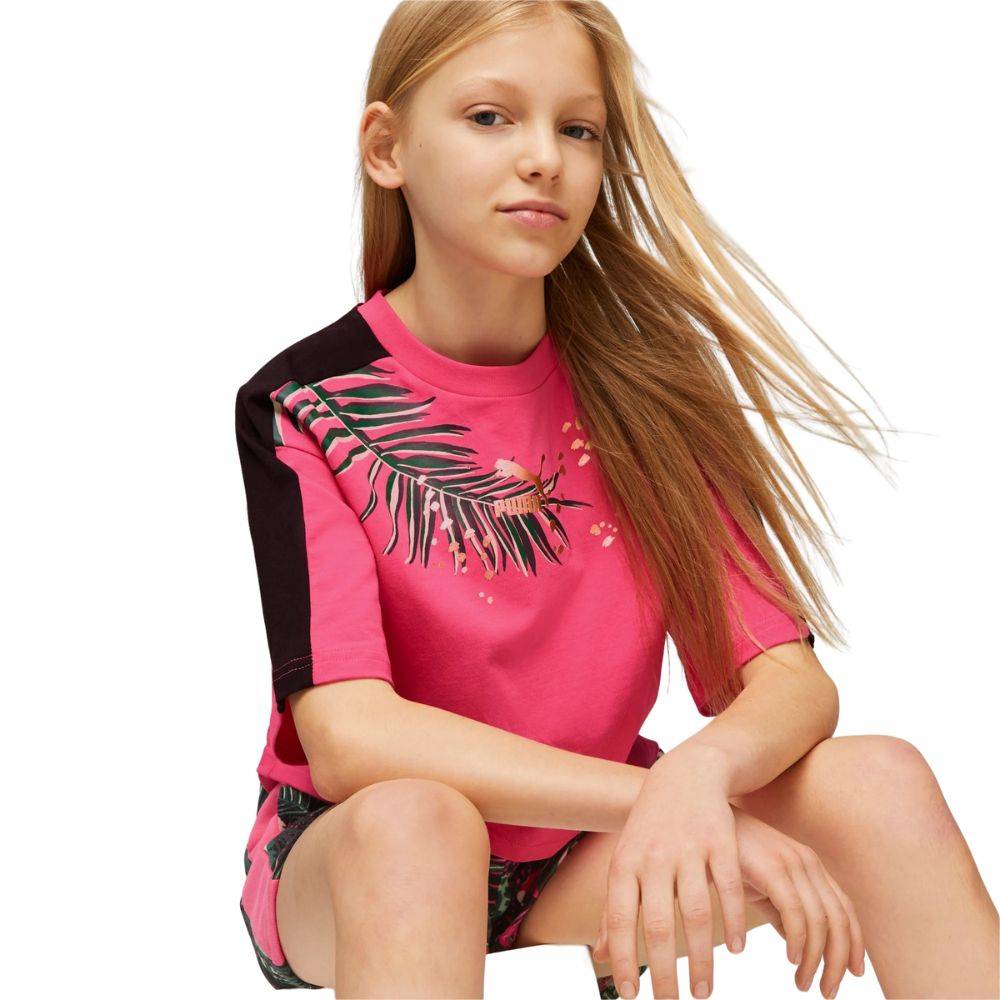 PUMA T7 VACAY QUEEN GIRLS GRAPHIC TEE