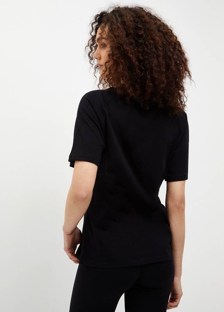 LIU JO ECO FRIENDLY T-SHIRT WITH RHINESTONES