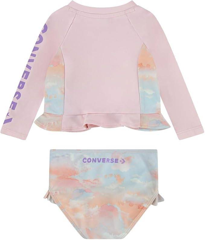 CONVERSE LITTLE GIRLS 2-PIECES RASH GUARDS