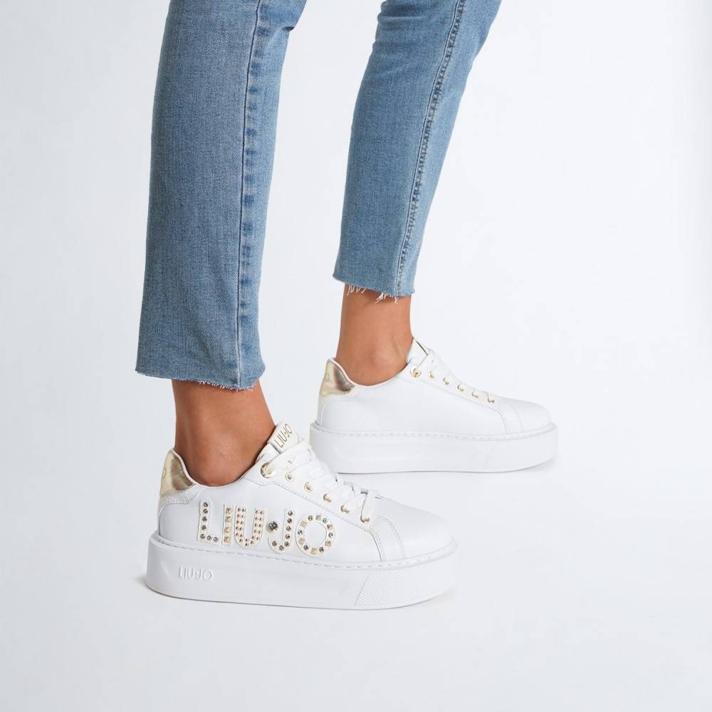 LIU JO KYLIE 10 BEJEWELED LOGO SNEAKER