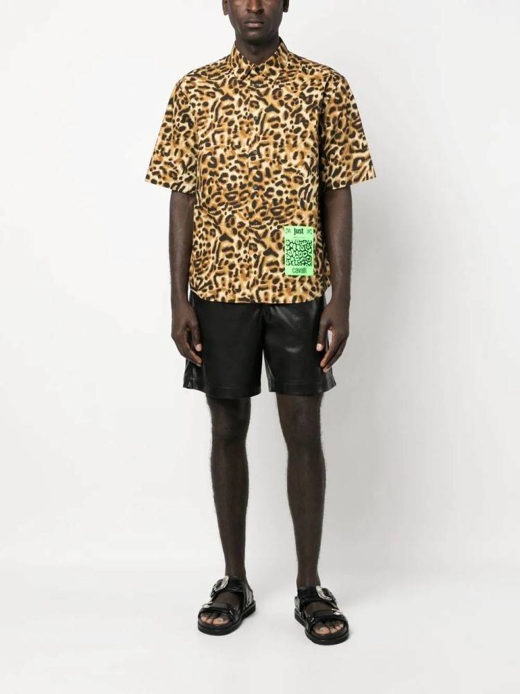 JUST CAVALLI LEOPARD PRINT SHIRT