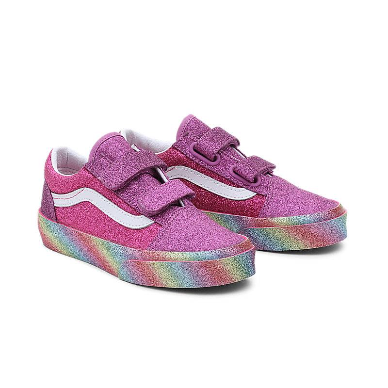 VANS KIDS GLITTER RAINGLOW OLD SKOOL