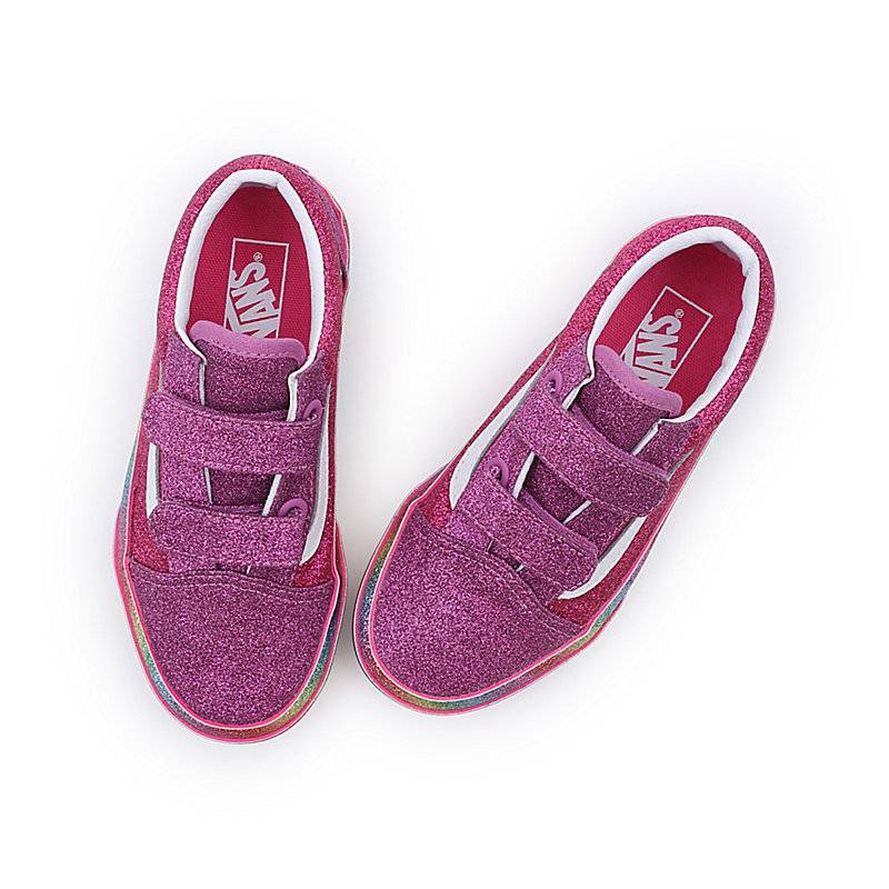 VANS KIDS GLITTER RAINGLOW OLD SKOOL