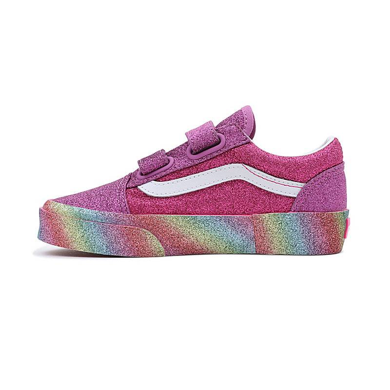 VANS KIDS GLITTER RAINGLOW OLD SKOOL