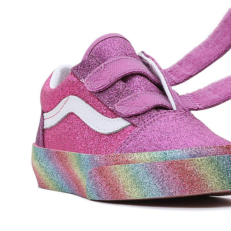 VANS KIDS GLITTER RAINGLOW OLD SKOOL