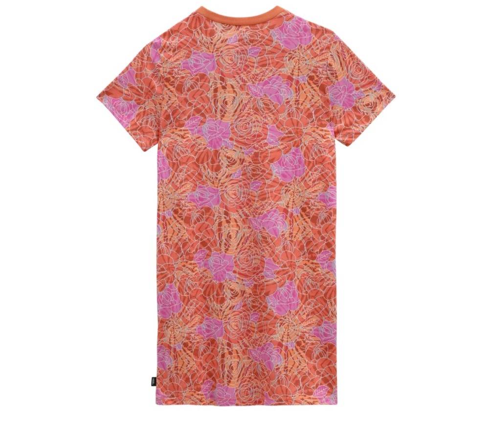 VANS GIRLS ROSE CAMO PRINT TEE DRESS