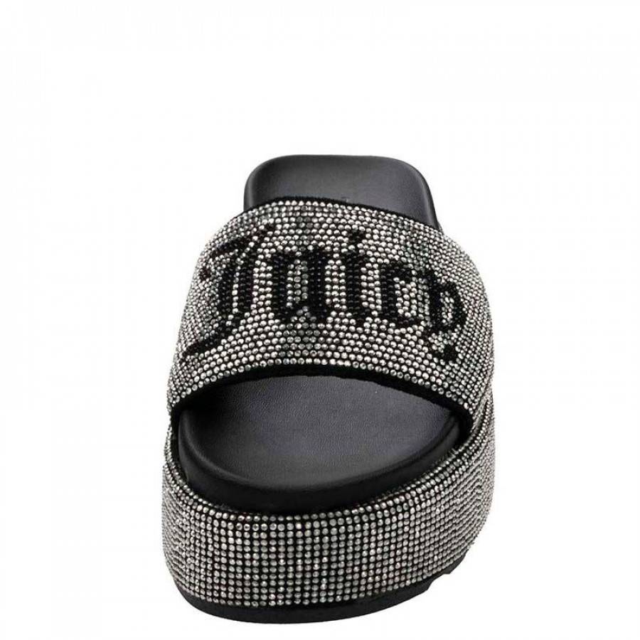 JUICY COUTURE DORA DIAMANTE STACKED SANDAL