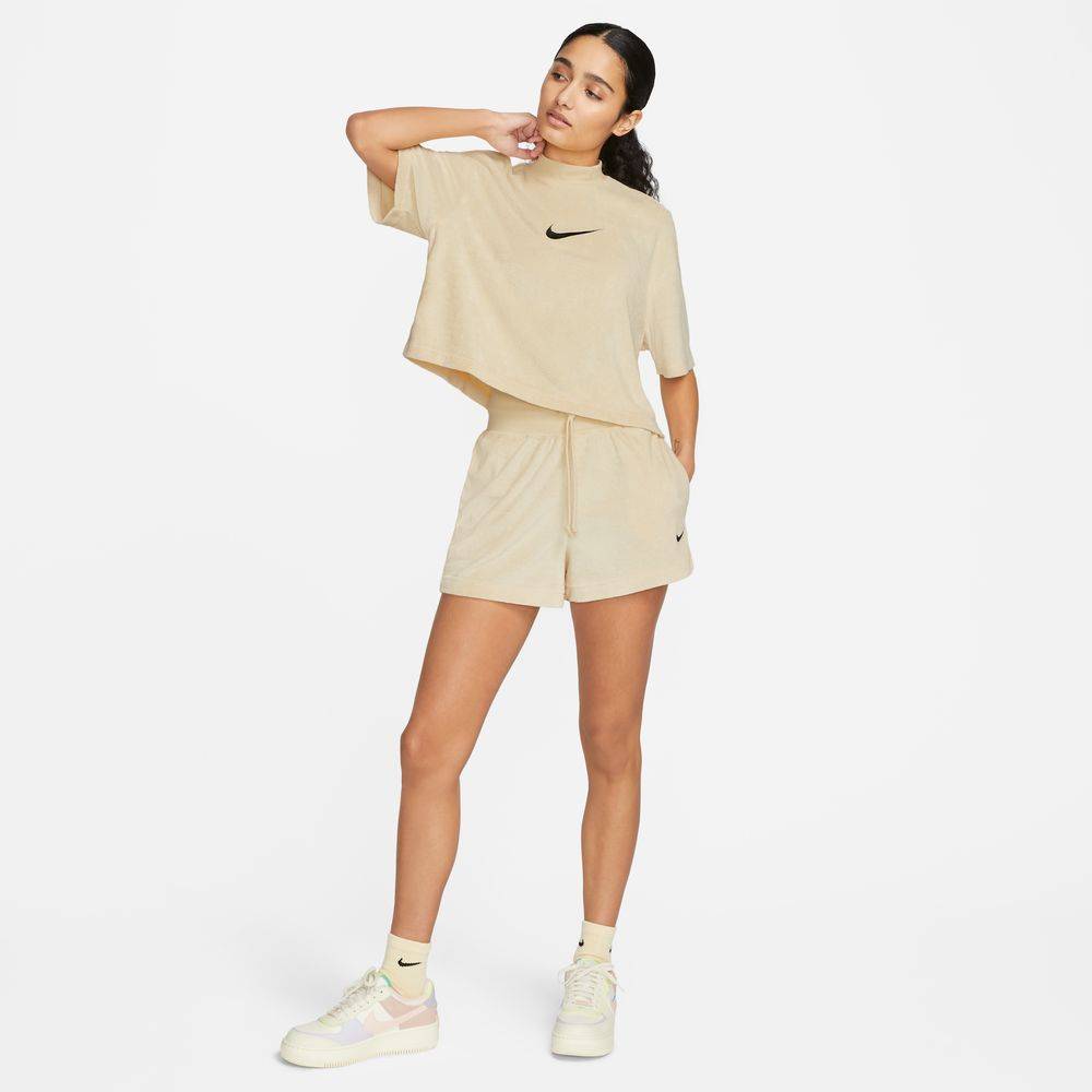 NIKE NSW WOMENS MOCK-NECK TERRY TOP