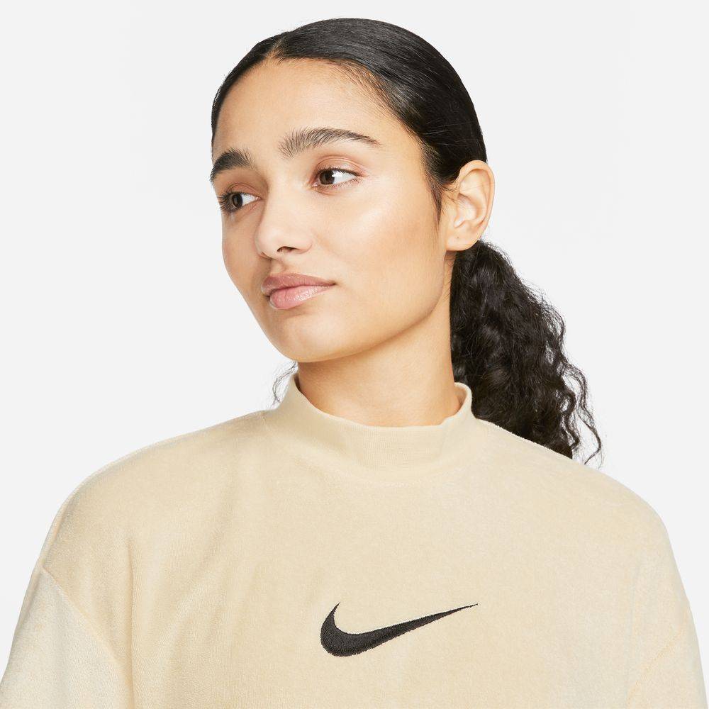 NIKE NSW WOMENS MOCK-NECK TERRY TOP