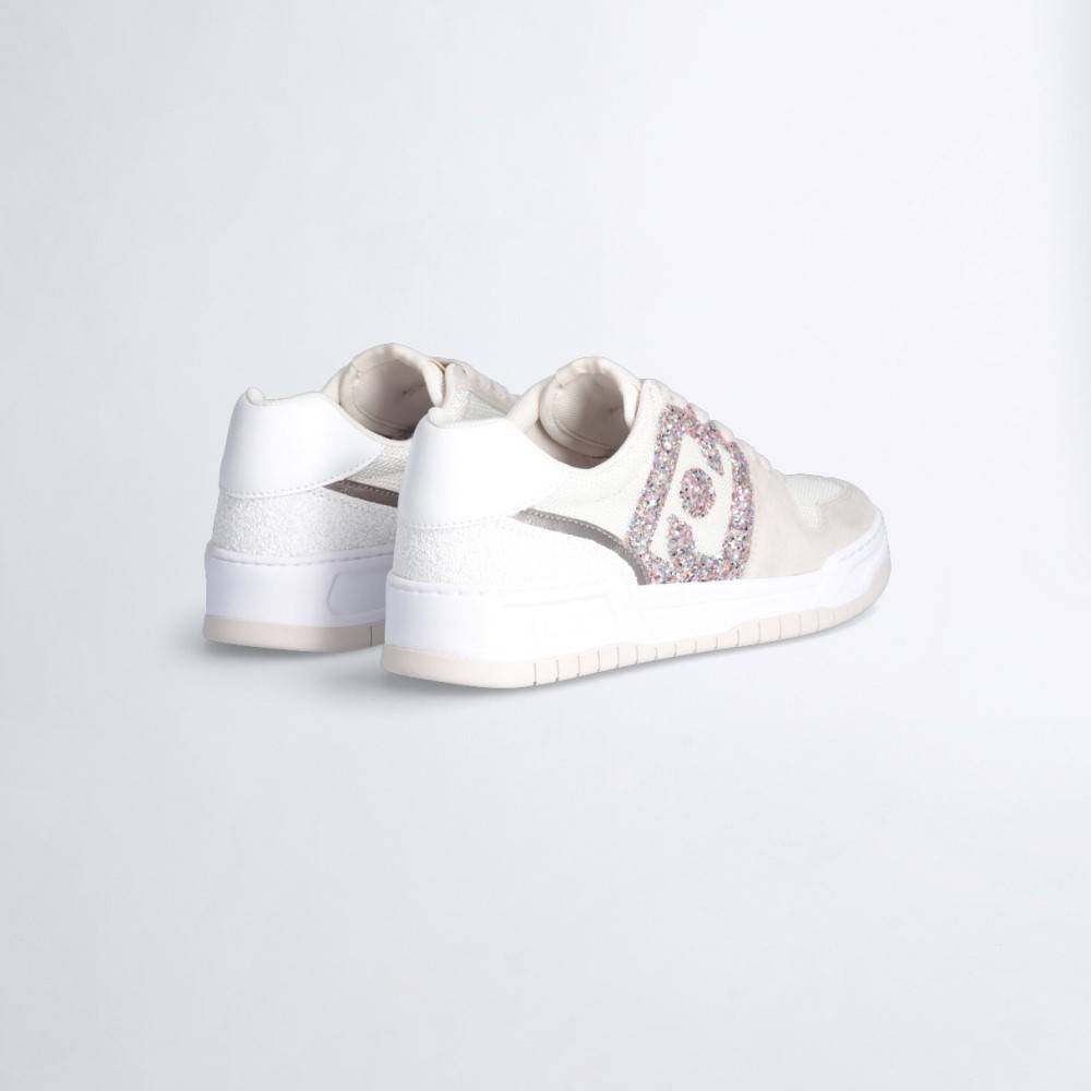 LIU JO BASKETBALL SNEAKERS WITH GLITTER