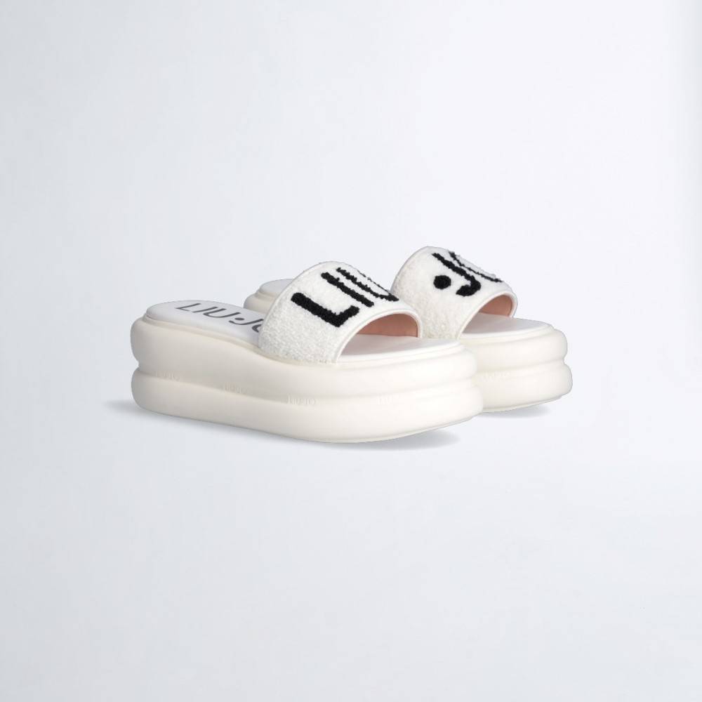 LIU JO ARIA 06 - SLIPPER FLATFORM TERRY CLOTH