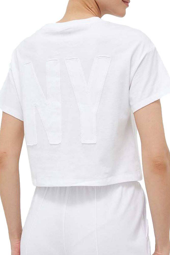 DKNY SPORT WOMENS EXPLODED APPLIQUE TEE