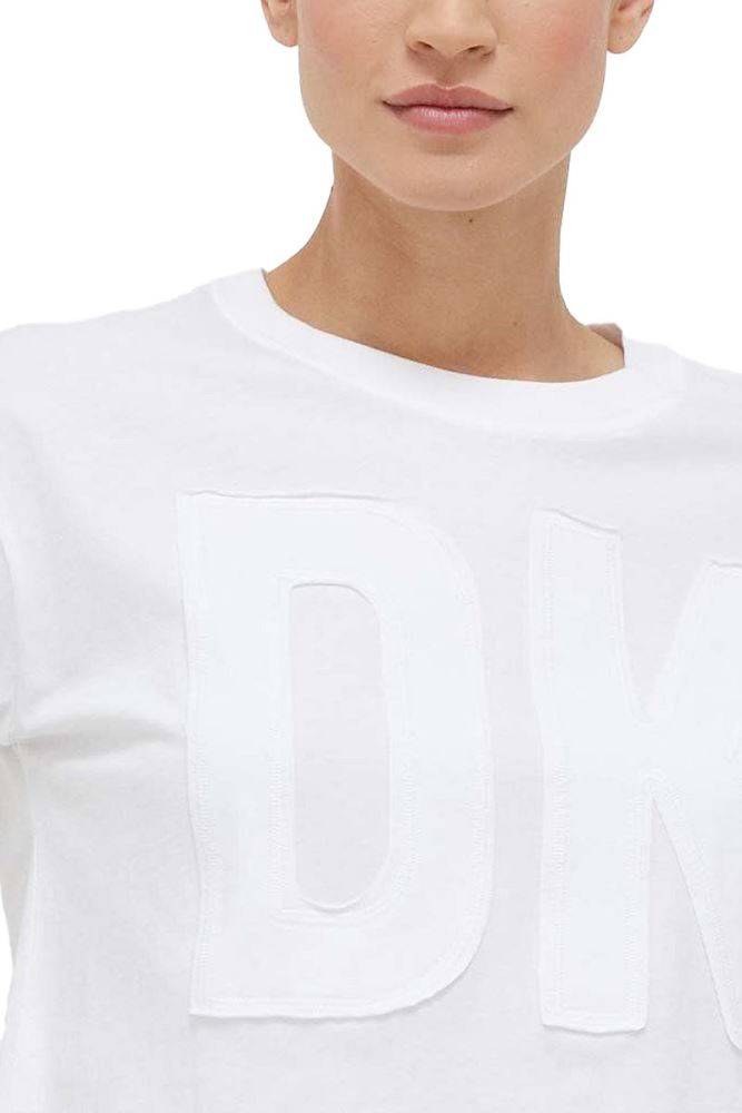 DKNY SPORT WOMENS EXPLODED APPLIQUE TEE