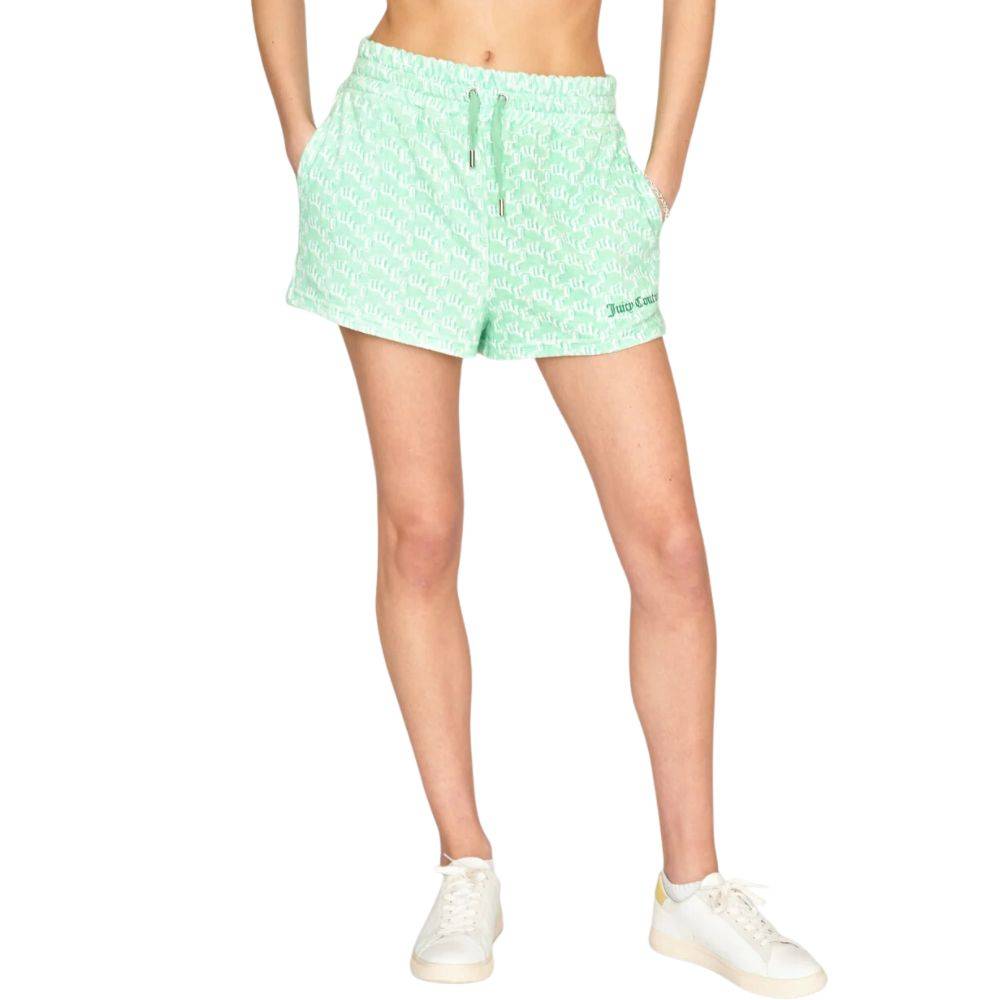JUICY COUTURE TERY TOWELLING MYRTLE MONOGRAM SHORT