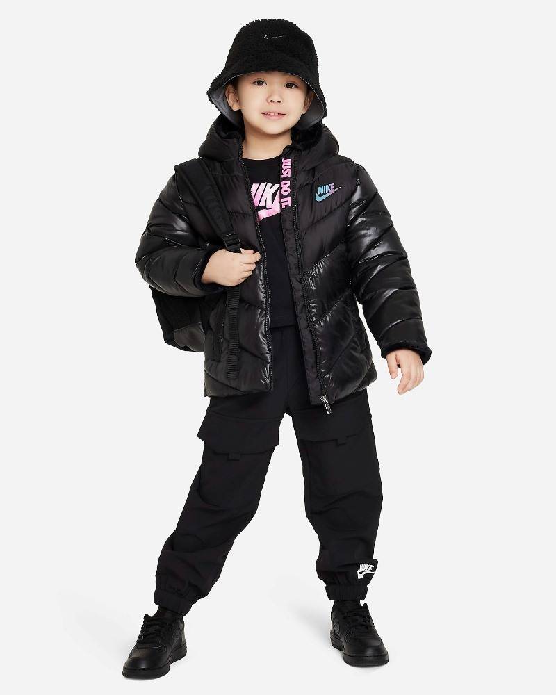 NIKE COLORBLOCK CHEVRON PUFFER JACKET