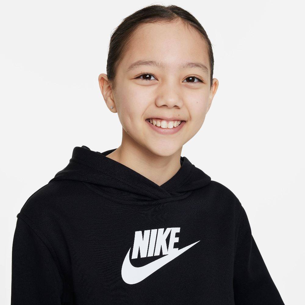 NIKE GIRLS CLUB FLEECE CROP HOODIE