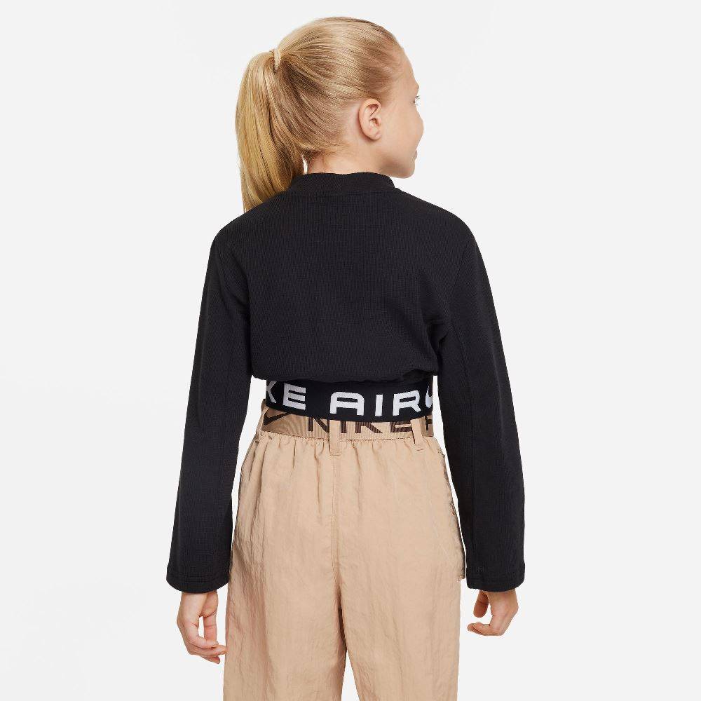 NIKE GIRLS AIR ESS LONG-SLEEVE MIXED TOP