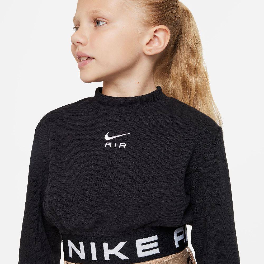 NIKE GIRLS AIR ESS LONG-SLEEVE MIXED TOP
