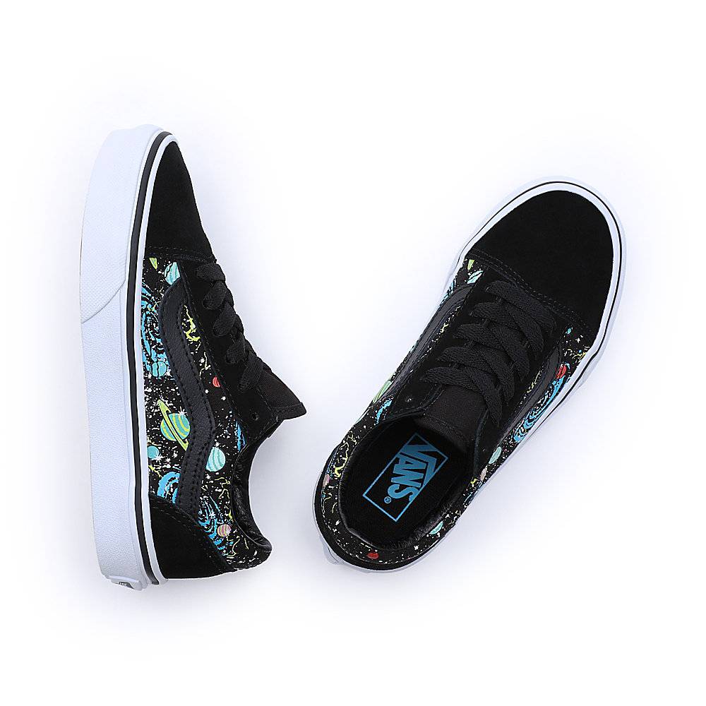 VANS KIDS GLOW IN THE DARK OLD SKOOL SHOES (4-8 YEARS)