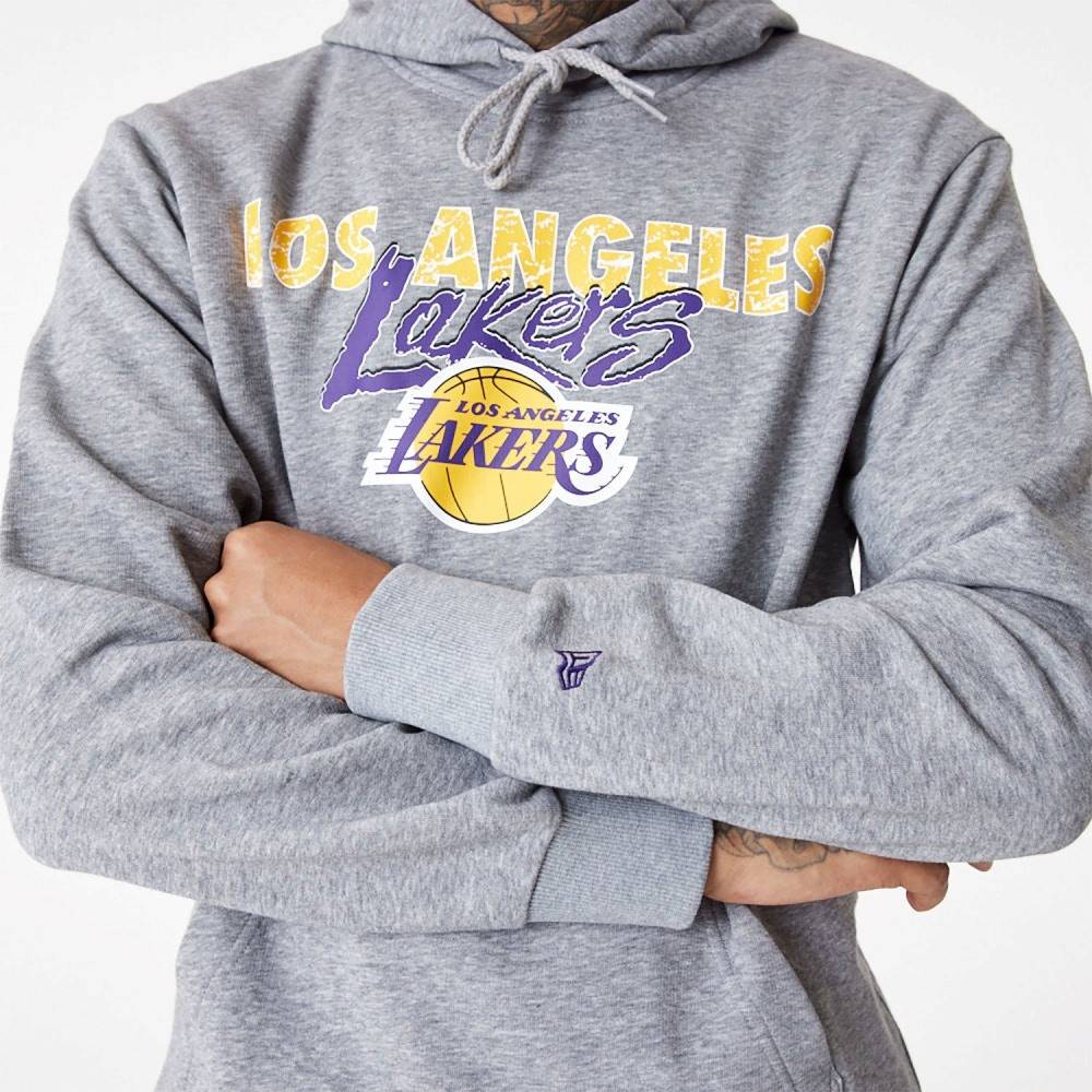 NEW ERA TEAM SCRIPT HOODY LA LAKERS