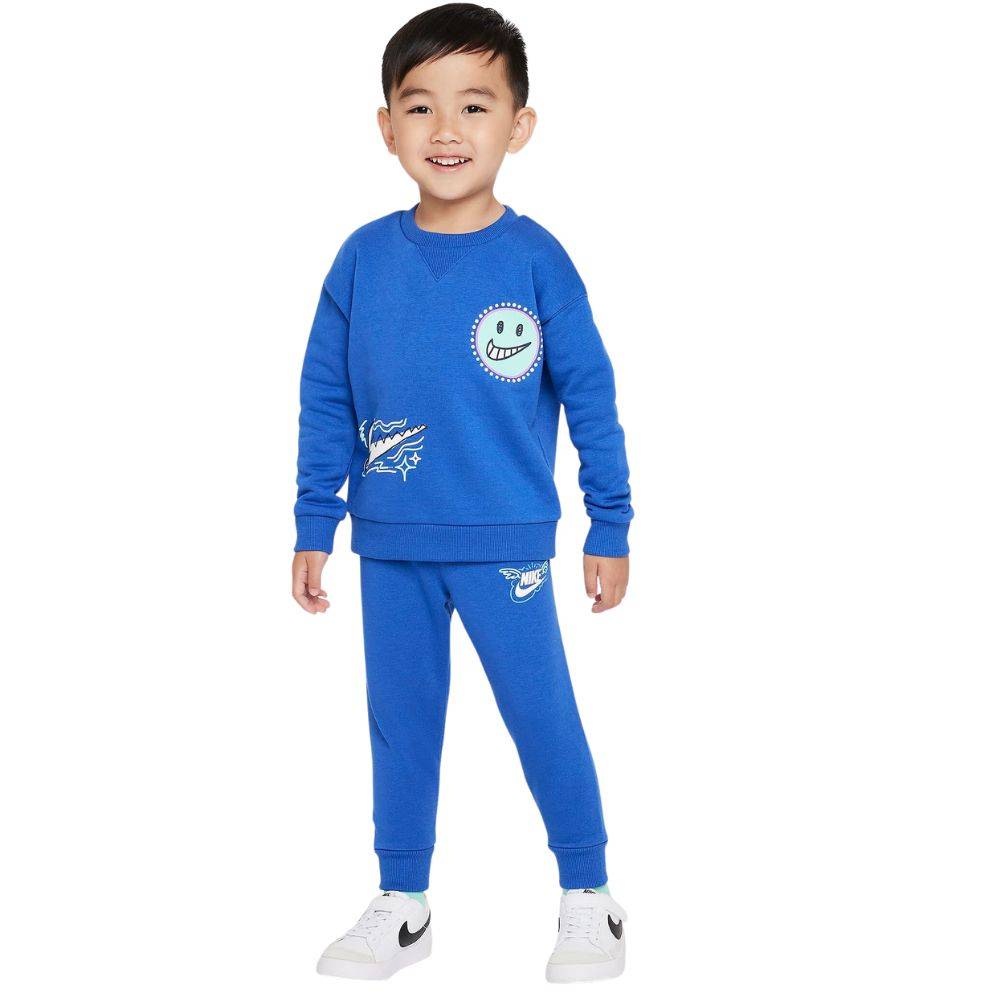 NIKE INFANT BOYS NSW ART OF PLAY FLEECE CREW SET