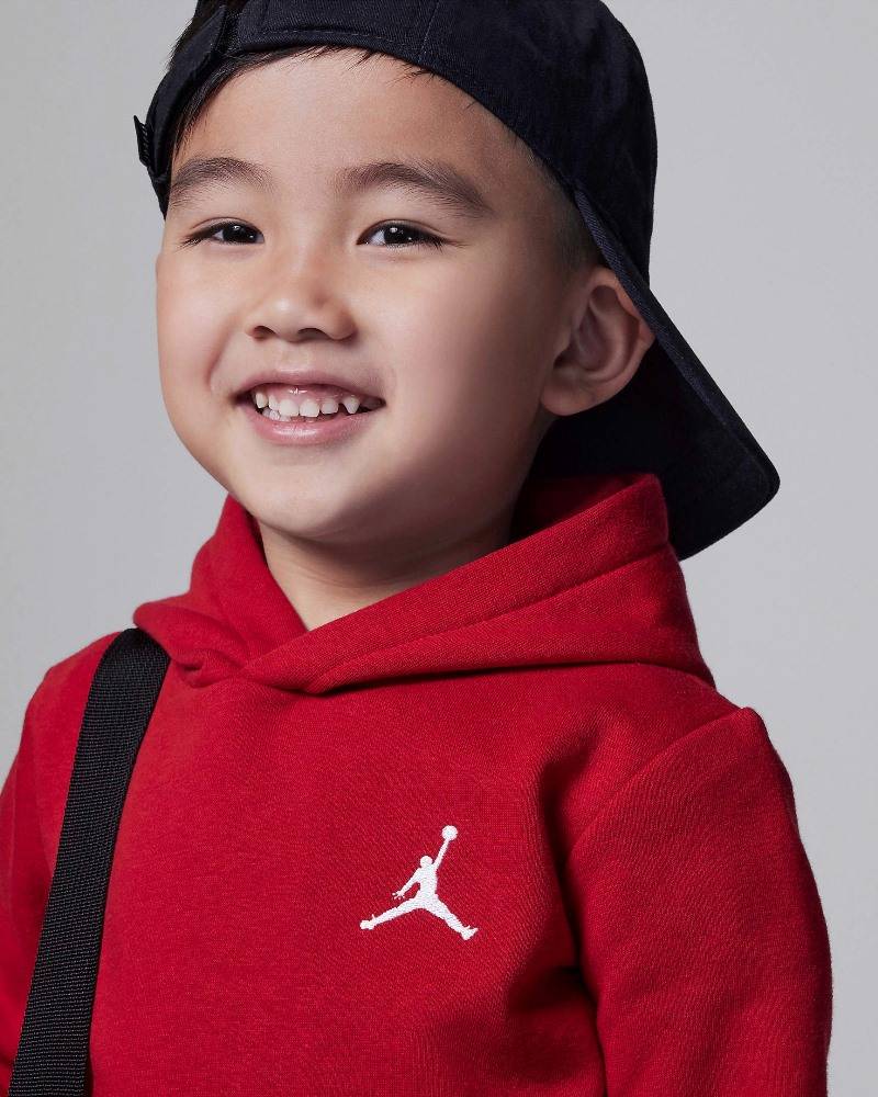 NIKE JORDAN INFANT MJ ESSENTIALS FLEECE PULLOVER SET