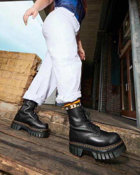 ■Dr.Martens■ Audric 8eye Napa Luxe Black 27149001 DR. MARTENS AUDRICK 8-EYE NAPPA LUX BOOTS - 27149001-BLACK-HERO