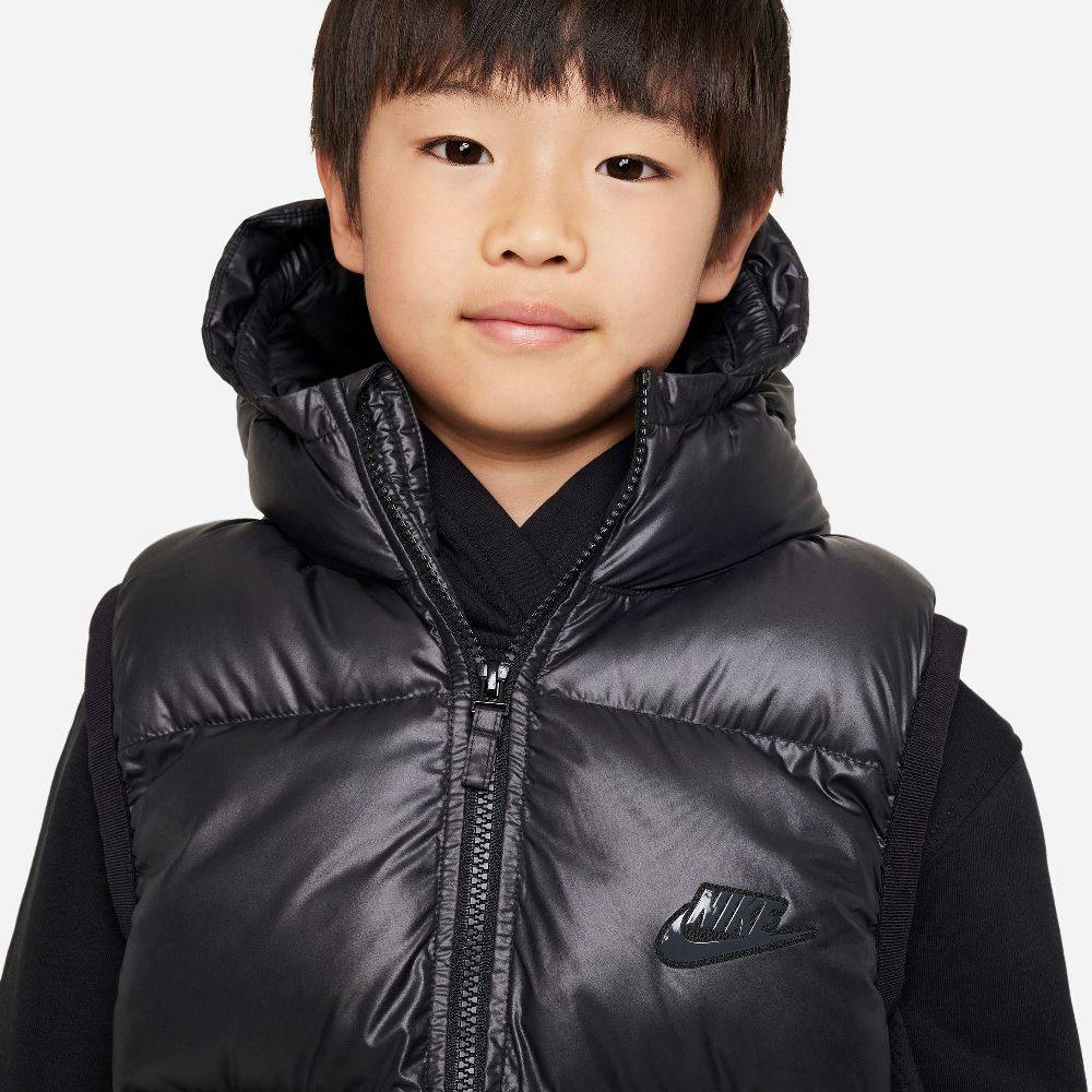 NIKE KIDS THERMA-FIR REBEL LOOSE HOODED VEST