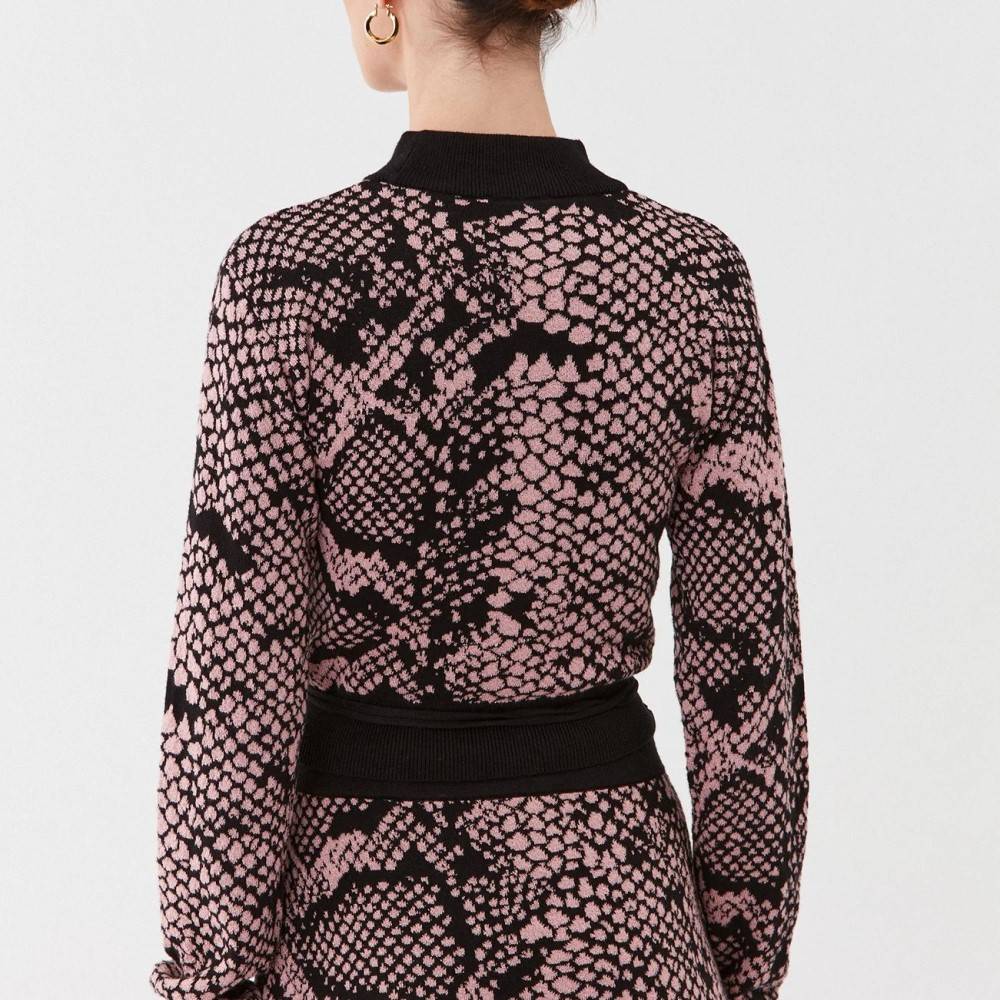 LIU JO KNIT SNAKE EFFECT SWEATER