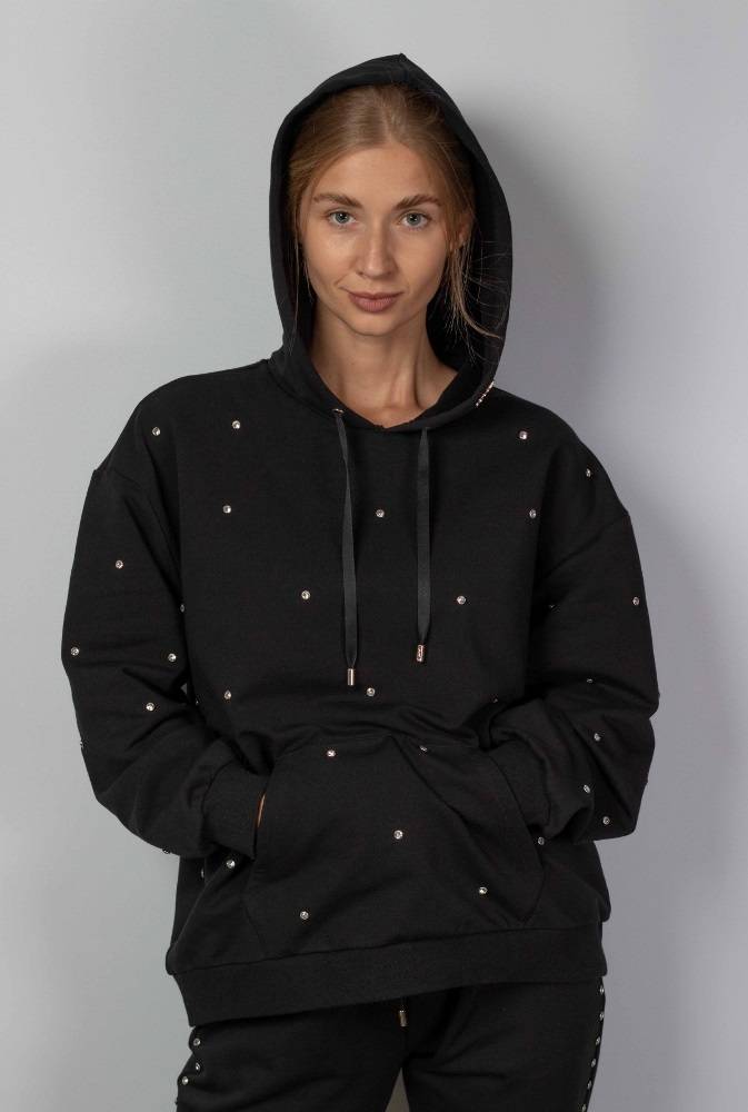 LIU JO STUDDED HOODIE