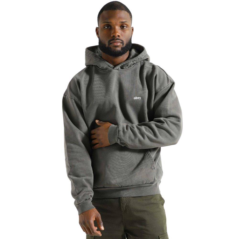 OBEY LOWERCASE PIGMENT HOOD FLEECE