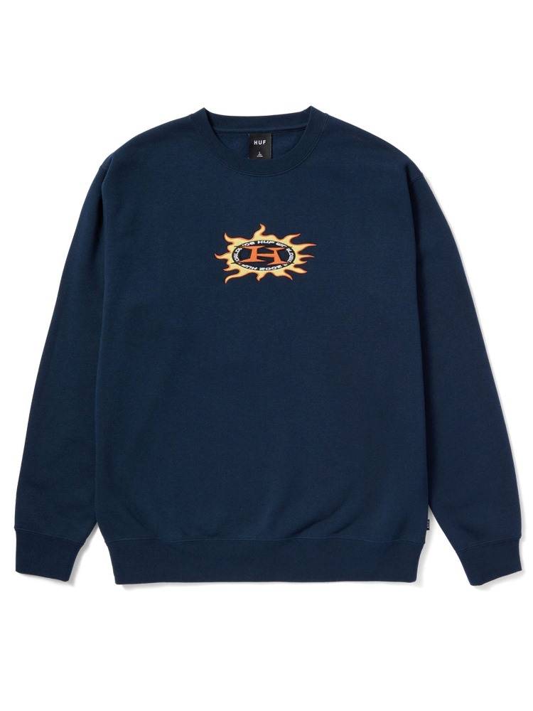HUF FIRE CREWNECK