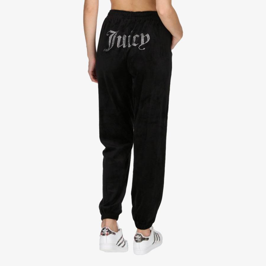 JUICY COUTURE LILIAN DIAMANTE VELOUR CUFFED JOGGER JCWB121093 101 HERO