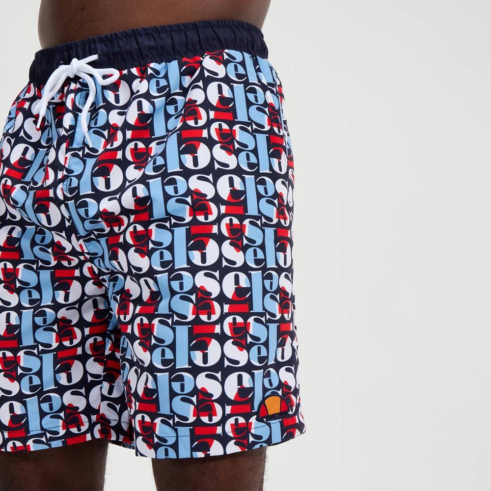 ELLESSE USA CLASSICS BLOCK AOP SHORT SWIM SHORT