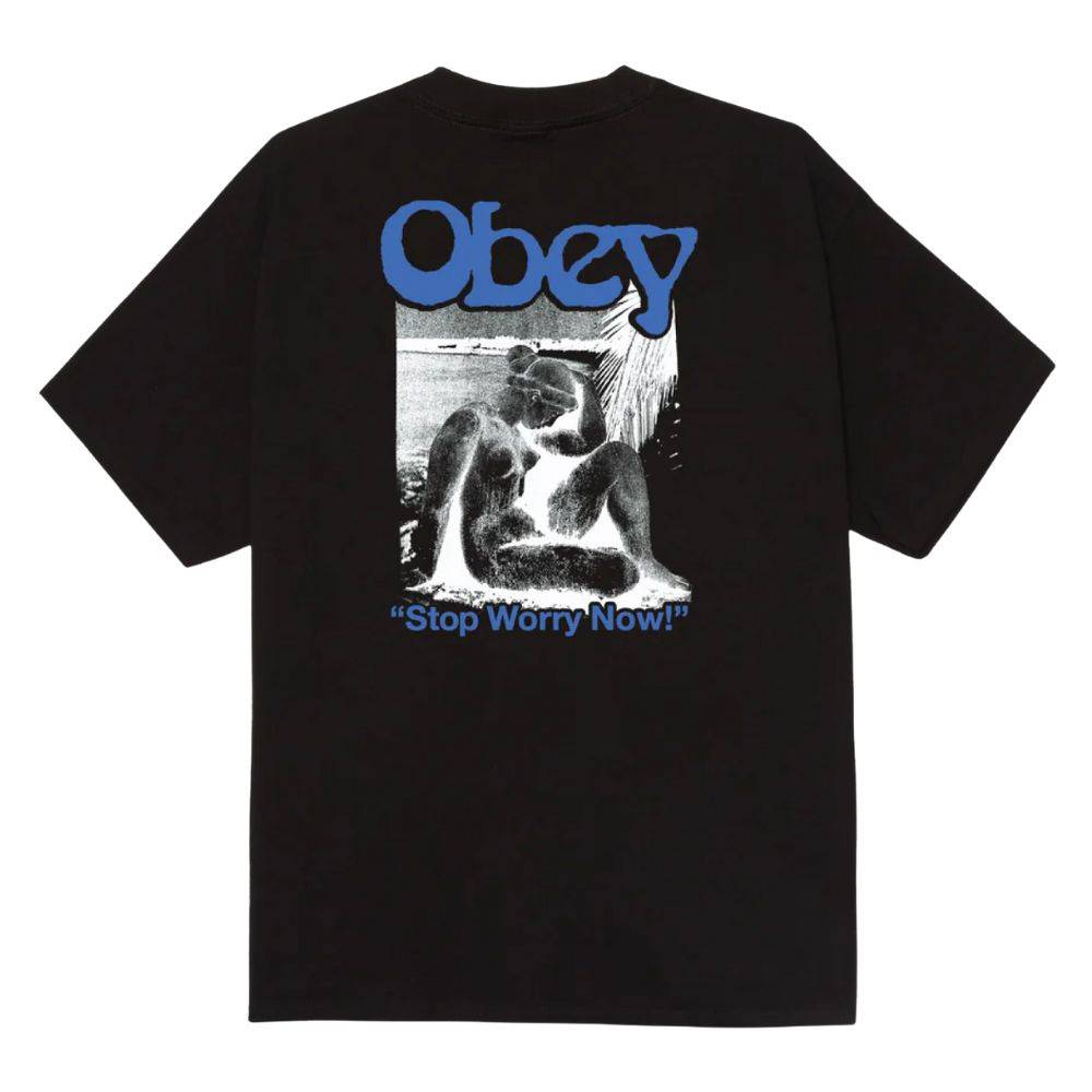 OBEY STOP WORRY NOW TEE