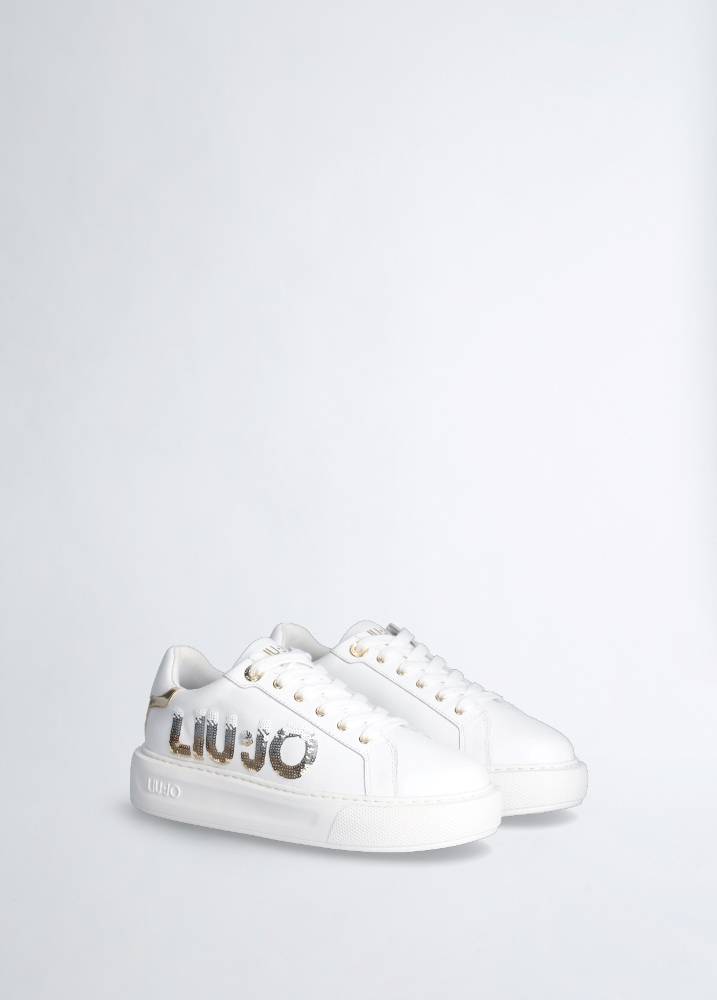 LIU JO KYLIE 22 - PLATFORM SNEAKER WITH MAXI LOGO