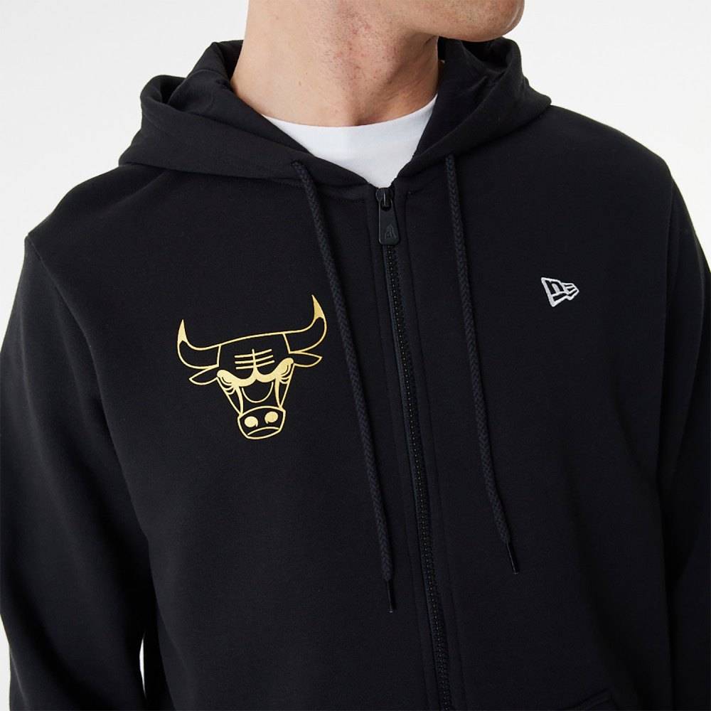 NEW ERA TEAM SCRIPT FZ HOODY CHICAGO BULLS