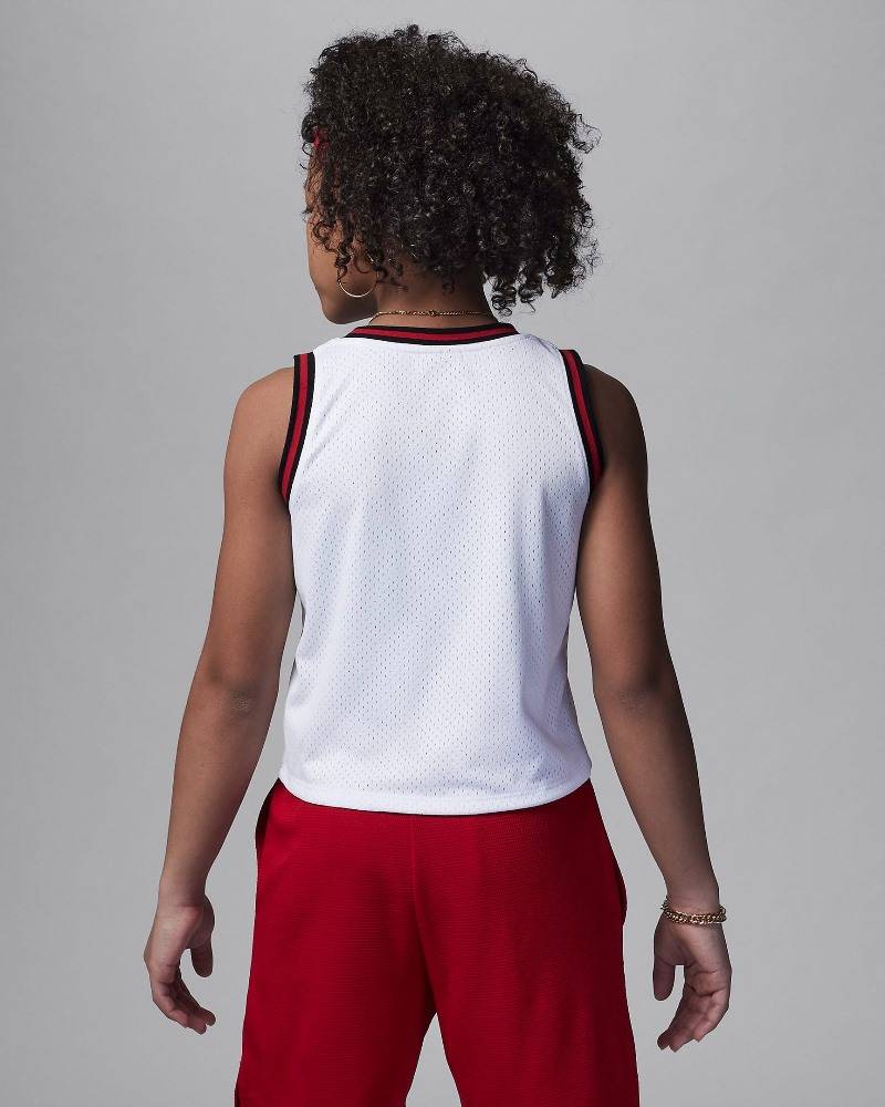 NIKE JORDAN GIRLS CROPPED JERSEY