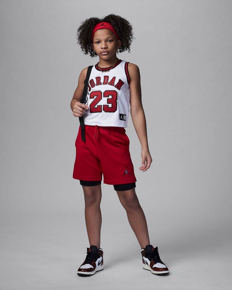 NIKE JORDAN GIRLS CROPPED JERSEY