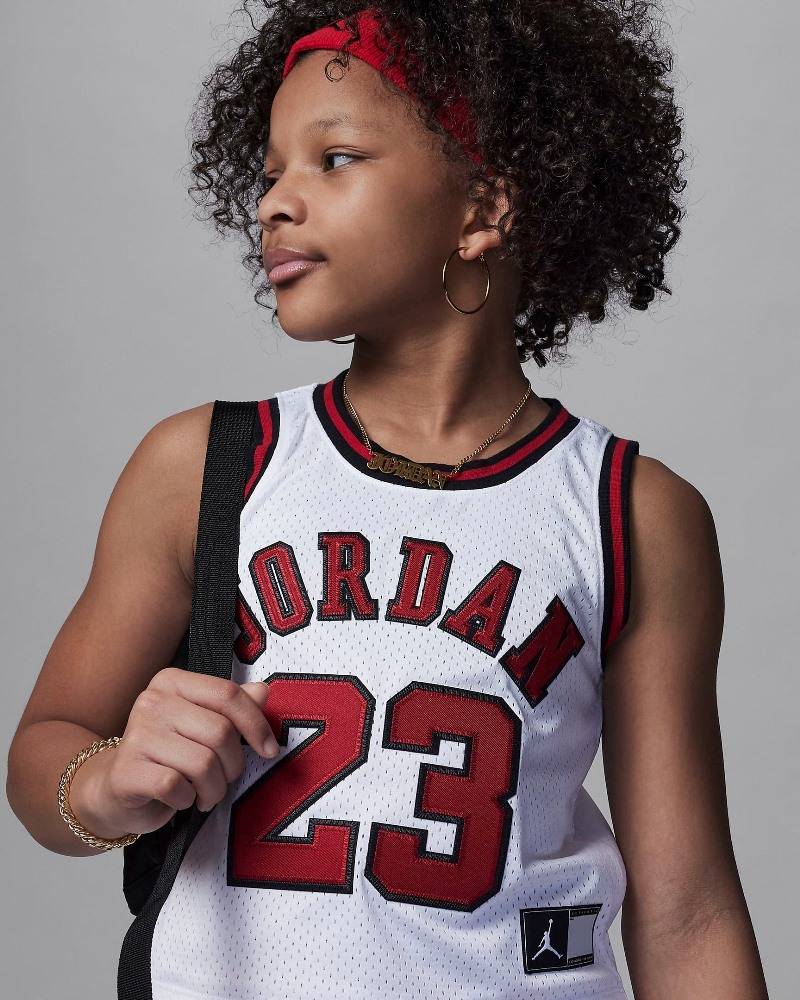 NIKE JORDAN GIRLS CROPPED JERSEY