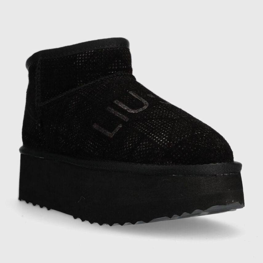 LIU JO JANE 01 - PERFORATED SUEDE WITH GOLD LOGO