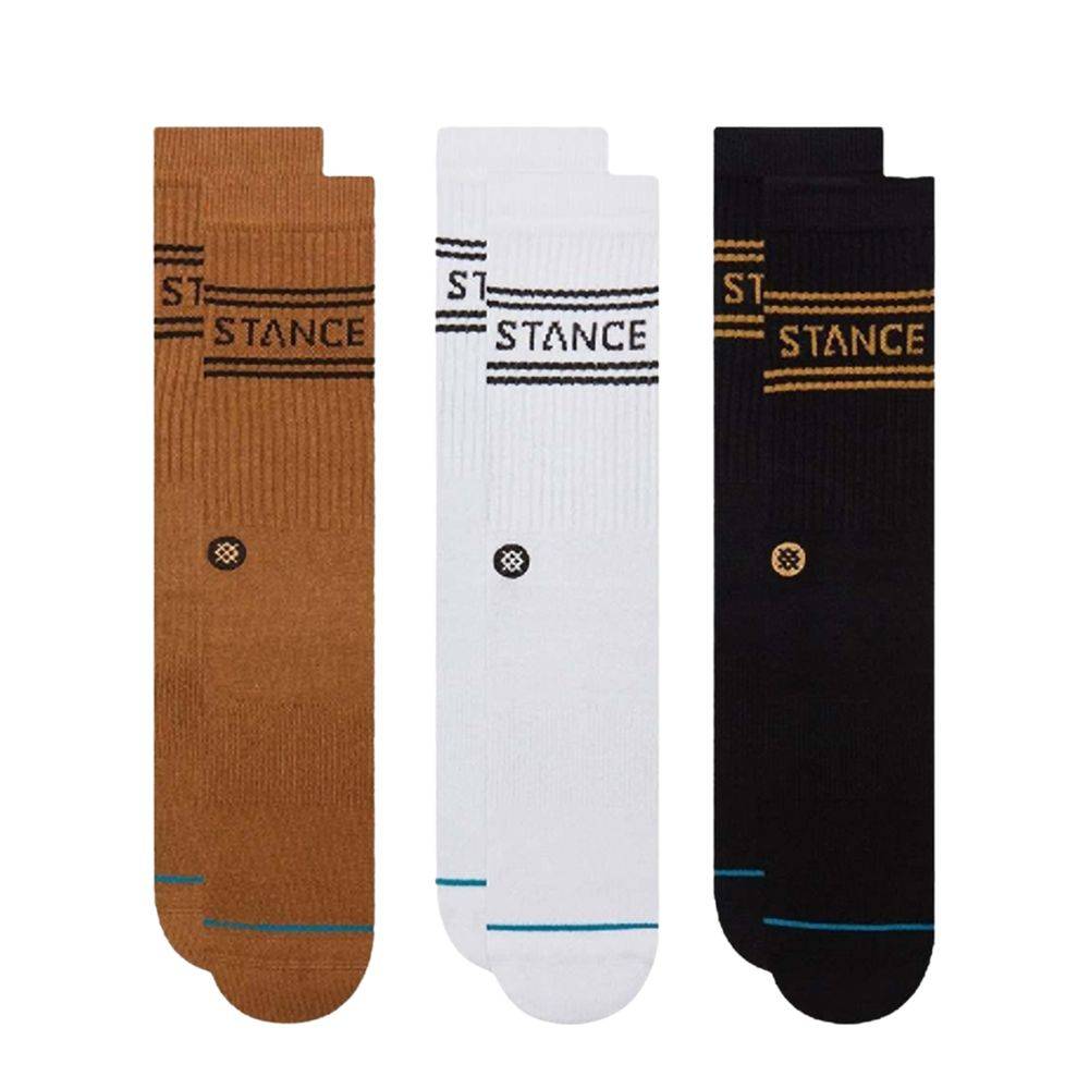 STANCE BASIC 3 PACK CREW 3-PACK SOCKS