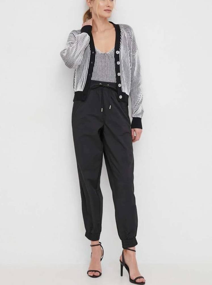 DKNY PULL ON TIE WAIST SIDE STITCH PANT