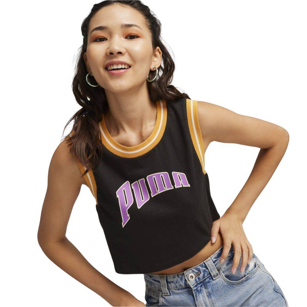 PUMA TEAM FOR THE FANBASE GRAPHIC CROPPED TEE