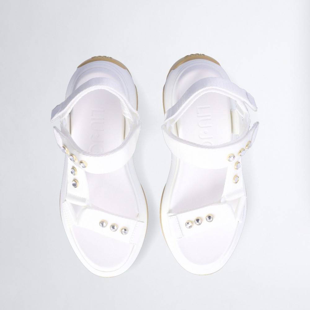 LIU JO JUNE SANDAL 07 - CHUNKY SANDAL WITH JEWEL STONES