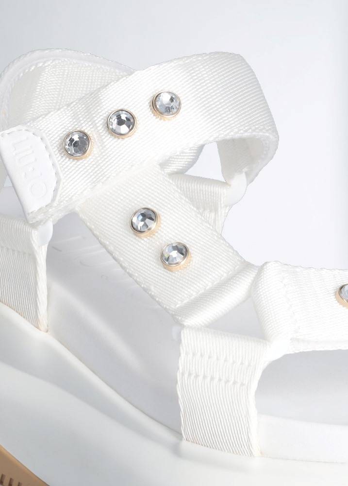 LIU JO JUNE SANDAL 07 - CHUNKY SANDAL WITH JEWEL STONES