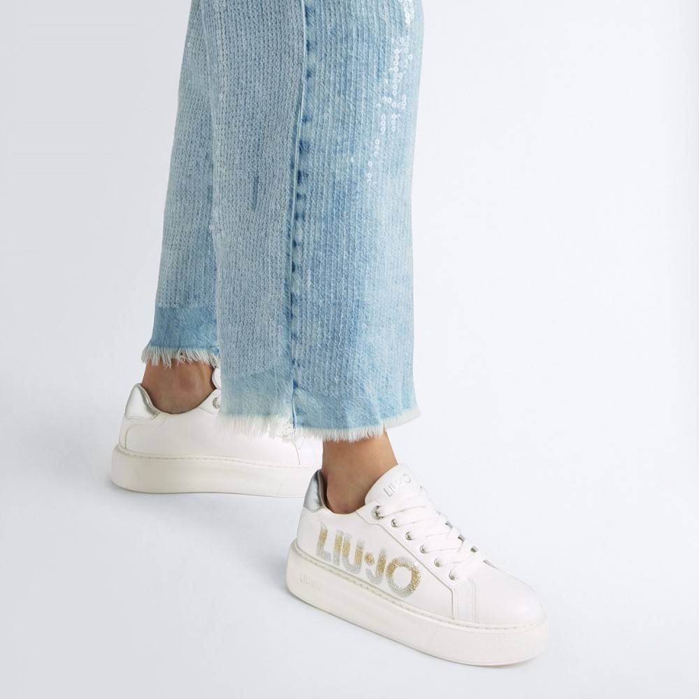 LIU JO KYLIE 22 - PLATFORM SNEAKERS WITH MAXI LOGO