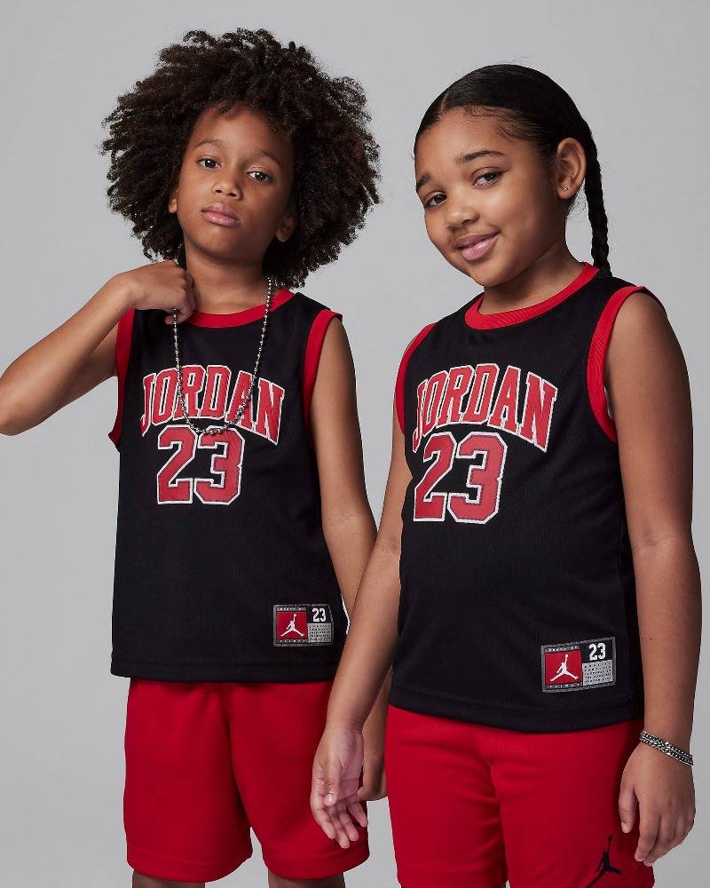 NIKE JORDAN LITTLE KIDS JORDAN 23 JERSEY SET