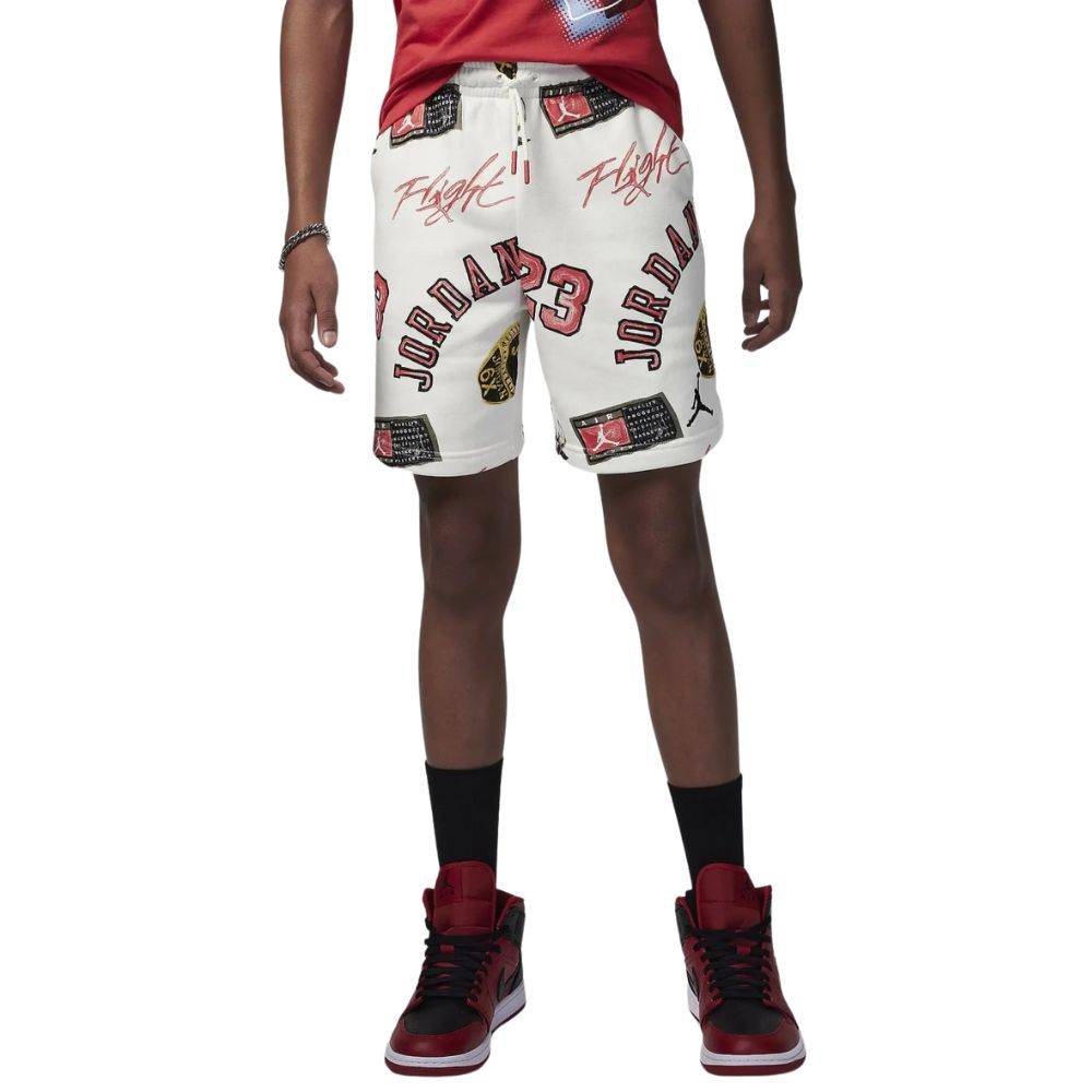 NIKE JORDAN BIG KIDS MJ ESSENTIALS AOP FLC SHORT